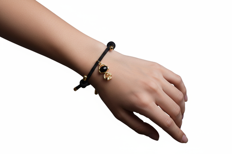 Pulsera de Cuerda Negra