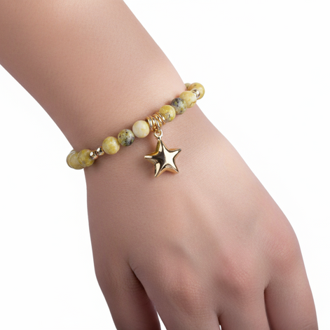 Pulsera elástica de piedras