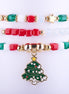 joyería navidad, pulseras navideñas, regalo amigo invisible mujer, accesorios nochebuena, pulsera arbol de navidad, christmas jewelry, festive outfit.
