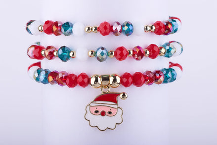 Regalos de Navidad, Pulsera de Santa Claus, Joyería navideña, Accesorios para posadas, Regalo para Intercambio.

Pulsera Roja y Verde, Joyería color Rubí.