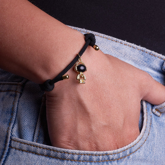 Pulsera de Cuerda Negra