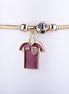 Pulsera Camiseta Vinotinto y Balón - Joyería Fútbol Minimalista