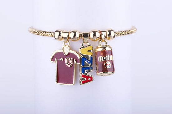 Pulsera Camiseta y Nombre Venezuela - Joyería Fanático Vinotinto