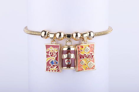 Pulsera Snacks, Raquety, Malta Polar - Joyería de Merienda Venezolana